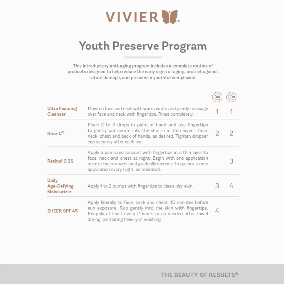 Vivier Anti-Aging Youth Preserve Program